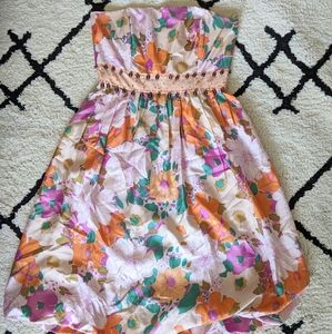 Strapless Beaded Silk Plenty by Tracy Reese Dress